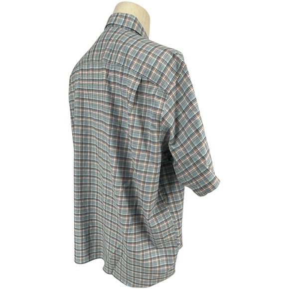2 Orvis Mens Classic Fit Short Sleeve Plaid Button Down Shirts Wrinkle Free XXL - Picture 9 of 14